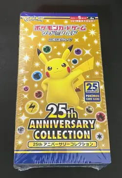 Pokemon TCG 25th Anniversary Collection Booster Box Factory Sealed Shrink Japan 4521329322568 - Image 1