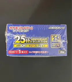 Pokemon TCG 25th Anniversary Collection Booster Box Factory Sealed Shrink Japan 4521329322568 - Image 2