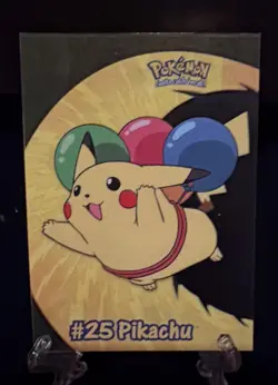 Pikachu Topps Chrome Pokemon TV Animation Edition Series 2 Clear #PC1 2000 - Image 1