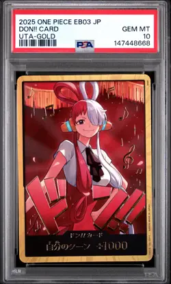 PSA10 UTA-GOLD DON!! Card EB03 Heroes Edition One Piece TCG JP - Image 1