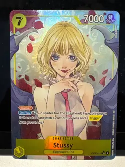Stussy (110) (Alternate Art) OP13-110 Carrying On His Will Foil NEAR MINT - Image 1
