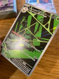 Team Rocket's Spidops (187/182) Destined Rivals Illustration Rare Pokemon Card! - Image 4