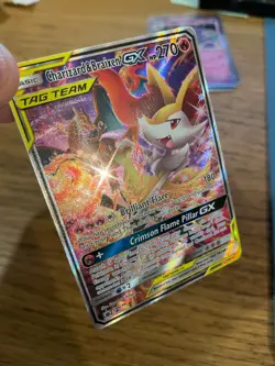 LP! Charizard & Braixen GX SM230 Sun & Moon Tag Team Alt Art Promo Pokemon Card! - Image 3
