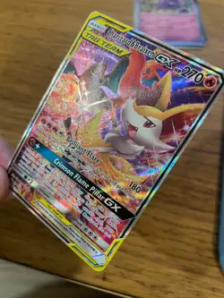 LP! Charizard & Braixen GX SM230 Sun & Moon Tag Team Alt Art Promo Pokemon Card! - Image 4