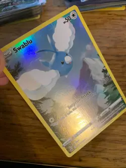 NEAR MINT! Swablu GG27/GG70 Crown Zenith Galarian Gallery Pokemon Card! - Image 3
