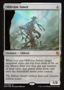 1 x Oblivion Sower - Foil - Duel Decks: Zendikar vs Eldrazi - Light Play - MTG - Image 1