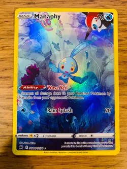 NEAR MINT! Manaphy GG06/GG70 Crown Zenith Galarian Gallery Pokemon Card! - Image 1