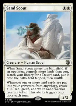 1 x Sand Scout - Commander: Outlaws of Thunder Junction - Light Play - MTG - Image 1