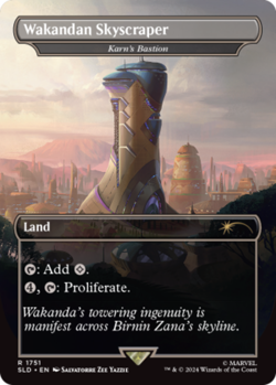 1 x Wakandan Skyscraper - Karn's Bastion - Secret Lair - NM-Mint - MTG - Image 1