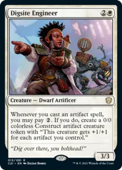 1 x Digsite Engineer - Commander 2021 - Light Play - MTG - Image 1