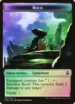 Magic The Gathering MTG ROCK // ELF WARRIOR FOIL Commander Legends NM Near Mint - Image 2