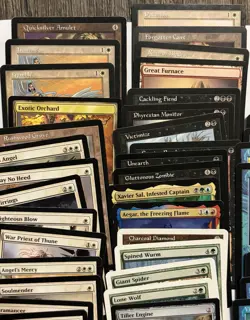 Lot of 281 Magic The Gathering Cards 1995-2013 Blue, Red, Green, Black and Mana - Image 2