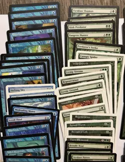 Lot of 281 Magic The Gathering Cards 1995-2013 Blue, Red, Green, Black and Mana - Image 4