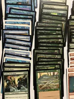 Lot of 281 Magic The Gathering Cards 1995-2013 Blue, Red, Green, Black and Mana - Image 5