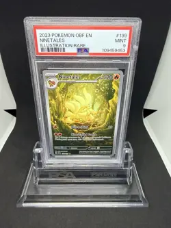 2023 Pokemon OBF EN Ninetales Illustration Rare #199 PSA 9 - Image 1