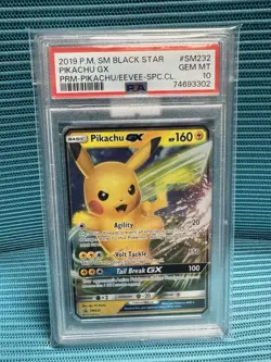 2019 Pokemon SM Black Star Promos Pikachu #SM232 PSA 10 GEM MINT - Image 2