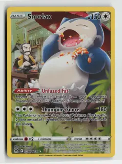 Pokemon - Snorlax - TG10/TG30 Lost Origin Trainer Gallery - Ultra Rare - NM - Image 1