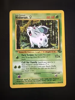 Pokemon TCG Nidoran Jungle Set 57/64 Regular Unlimited Uncommon LP - Image 1