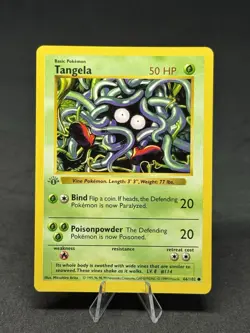 Pokemon Tangela 066/102 Base Set (Shadowless) 1st Edition Regular - Image 1