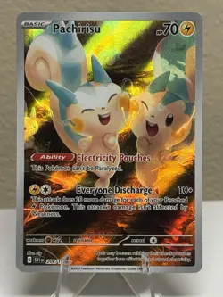 Pachirisu 208/198 SV01: Scarlet & Violet Base Set Holo Illustration Rare Pokemon - Image 1