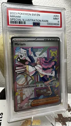 2023 Pokemon SVI En-Scarlet Violet Special Illustration Miriam Psa9 - Image 1