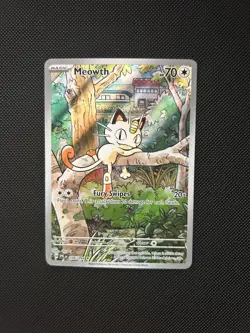 Pokemon Meowth 106/094 Me02: Phantasmal Flames Illustration Rare Holo 70 HP - Image 2