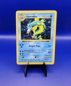 Gyarados 6/102 Shadowless Base Set Holo Rare Pokemon Card 1999 WOTC TCG Pokemon - Image 1