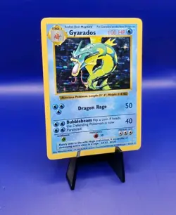 Gyarados 6/102 Shadowless Base Set Holo Rare Pokemon Card 1999 WOTC TCG Pokemon - Image 3