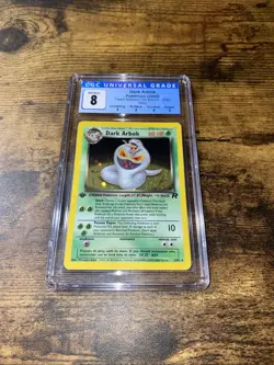 Pokemon 1st Edition Team Rocket Dark Arbok 2/82 Holo Rare - CGC 8 NM/MT! SWIRL! - Image 1