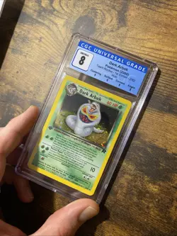 Pokemon 1st Edition Team Rocket Dark Arbok 2/82 Holo Rare - CGC 8 NM/MT! SWIRL! - Image 3