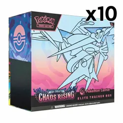 Pokemon Chaos Rising POKEMON CENTER ETB 🔥 ELITE TRAINER BOX PREORDER x10 - Image 1