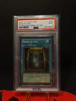 Yu-Gi-Oh! TCG Book of Life Pharaonic Guardian PGD-033 Super Rare 1st Ed. PSA 9 - Image 1