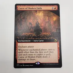 MTG - Curse of Shaken Faith (MID 353) Extended Art Near Mint - Image 1