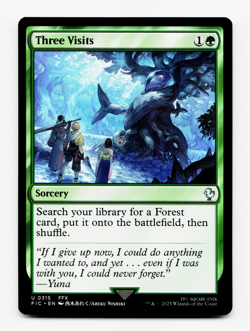 Three Visits [Commander: Final Fantasy] MTG Magic - NM/M 🌳 - Image 3