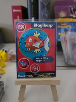 Pokemon Burger King PokeTrivia Perforated Magikarp #129 - Image 1
