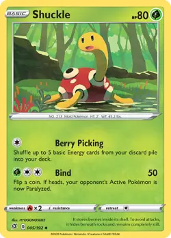 Shuckle 5/192 Uncommon | Rebel Clash | Pokemon Card - Image 1