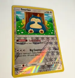 Pokemon Snorlax 158/214 Sm-Unbroken Bonds Reverse Holo Rare 2019 HP 150 Ability - Image 2