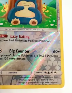 Pokemon Snorlax 158/214 Sm-Unbroken Bonds Reverse Holo Rare 2019 HP 150 Ability - Image 3