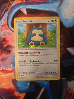 Pokemon Snorlax Sm-Unbroken Bonds 158/214 Holo Rare Basic 150 HP 2019 Excellent - Image 2