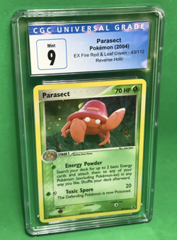 CGC 9 MINT Parasect EX Fire Red & Leaf Green 43/112 Reverse Holo Pokemon Card - Image 2