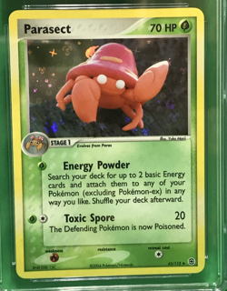 CGC 9 MINT Parasect EX Fire Red & Leaf Green 43/112 Reverse Holo Pokemon Card - Image 3