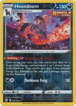 Houndoom 96/163 Reverse Holo | Battle Styles | Pokemon Card - Image 1