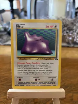 Vintage Ditto 18/62 Fossil Non-Holo Pokemon TCG - Image 1
