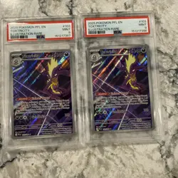 Pokemon Toxtricity 103 Sequential Graded Phantasmal Illustration Holo PSA 9 & 9 - Image 3