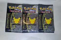 POKEMON Celebrations Booster Pack Lot 3 Factory Sealed Fresh 25th Anniversary - Image 2