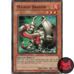 Yugioh Masked Dragon SDRL-EN013 Common 1st Edition NM - Image 1