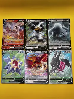 Pokemon Card Lot V (6) Lugia V, Melmetal V, Ho-Oh V… - Image 1