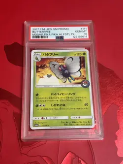 POKEMON PSA 10 GEM MINT BUTTERFREE JAPANESE PROMO CARD 111/SM-P - Image 1
