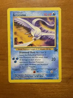 Articuno Black Star Promo 22 WOTC Pokemon Card TCG - Image 1