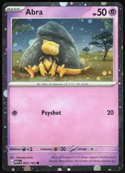 Miscellaneous Cards & Products Abra 063/165 Promo Pokemon (Cosmos Holo) NM/M - Image 1